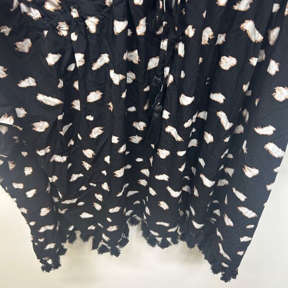 NWT Swim Cover-Up Dress Black & White Abstract Print By Cacique 22/24 - Picture 3 of 10